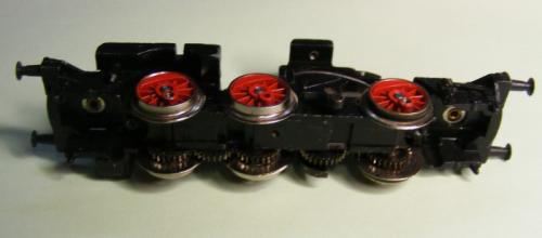 Preview: Fahrgestell mit Getriebe BR 260  - Ausführung mit blanken Rädern