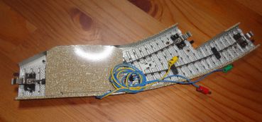 Preview: Metallgleis Bogenweiche rechts mit elektromagnetischem Antrieb Märklin 5140R