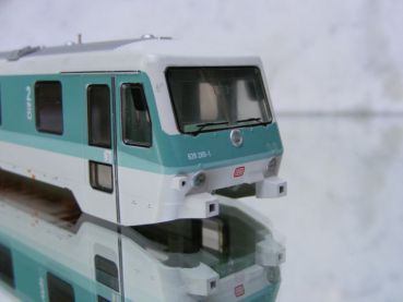 Preview: BR 628 Gehäuse türkis/weisse Ausführung - Werbung "Volksbank"