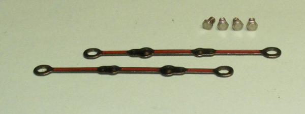 Kuppelstange BR 260  - im Komplettset mit Schrauben - Ausführung dunkel brüniert -